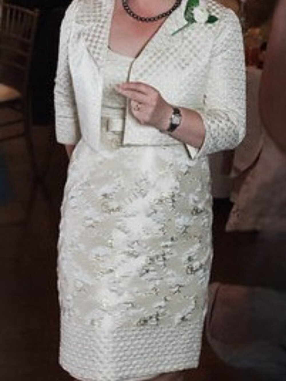 Wedding/Special Occasion two-piece Frascara Brocade dress